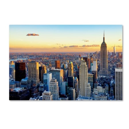 Philippe Hugonnard 'NYC At Sunset' Canvas Art,16x24